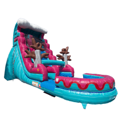 19'H Pink and Blue Wave Side